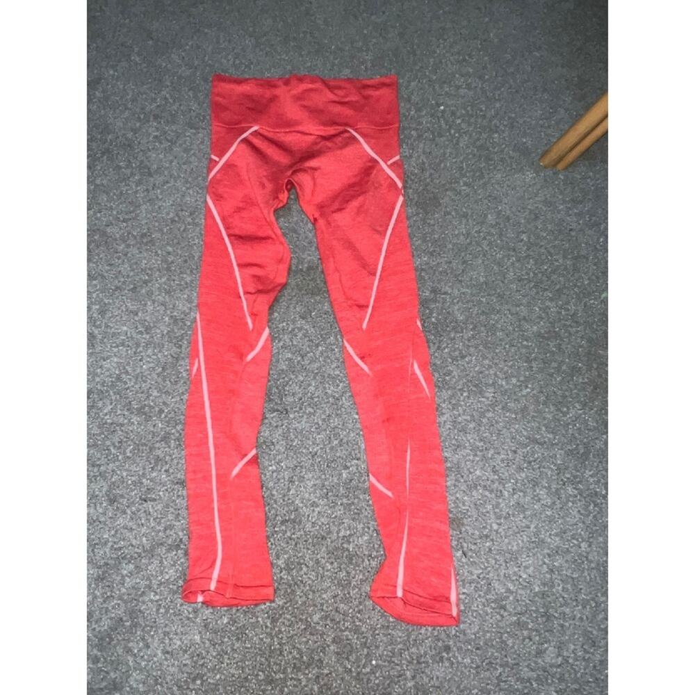 Athleta seamless compression leggings in coral size extra small